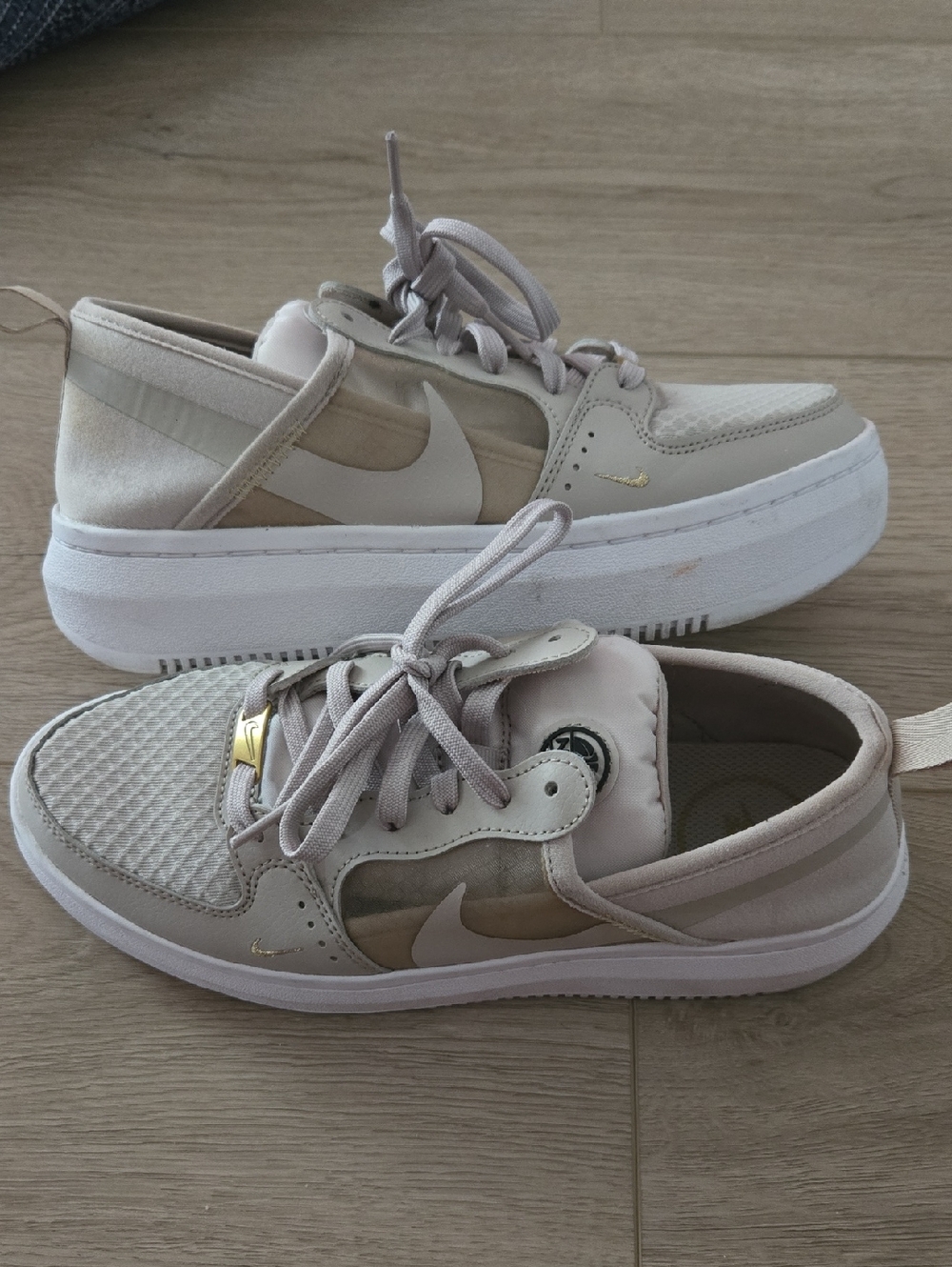 Nike Court Vision Alta Beige Sneakers 8.5